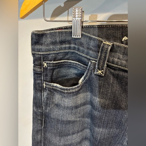 7 For All Mankind Jagger Womans Bootcut dark wash‎ jeansSize 29 - Picture 7 of 10